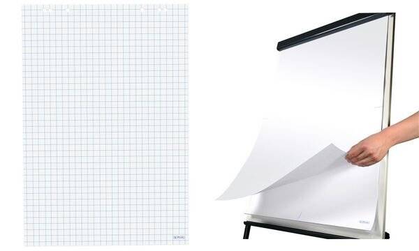 herlitz Flipchart-Block, 20 Blatt, kariert, 680 x 990 mm (10834141)-0