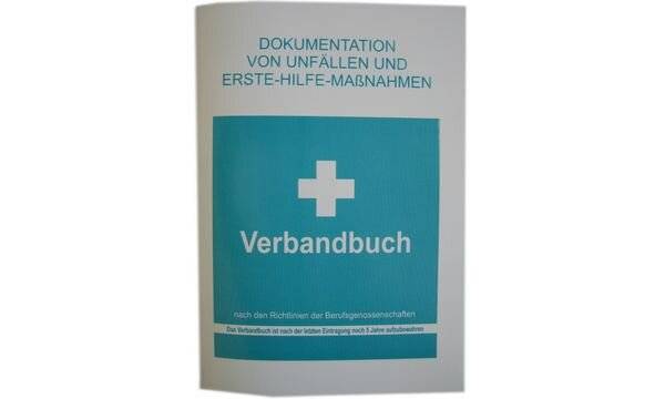 Leina Verbandbuch, DIN A5, Farbe: weiß/grün-1