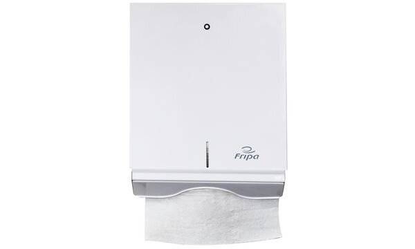 Fripa Falthandtuch-Spender, Metall, groß, weiß-1