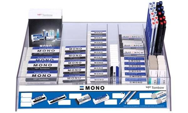 Tombow Radierer "MONO", sortiert, 98er Display (1230367)