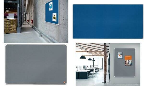 Notiztafel Premium Plus 120x150cm Filz grau-5