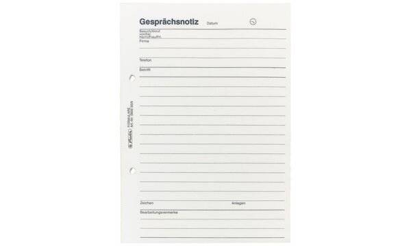 herlitz Gesprächsnotizblock DIN A5, 50 Blatt (892505)-0