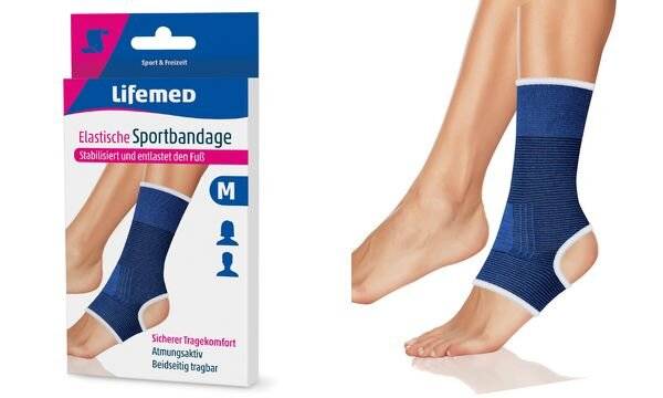 Lifemed Sportbandage "Fußgelenkschutz", Größe: XL-1