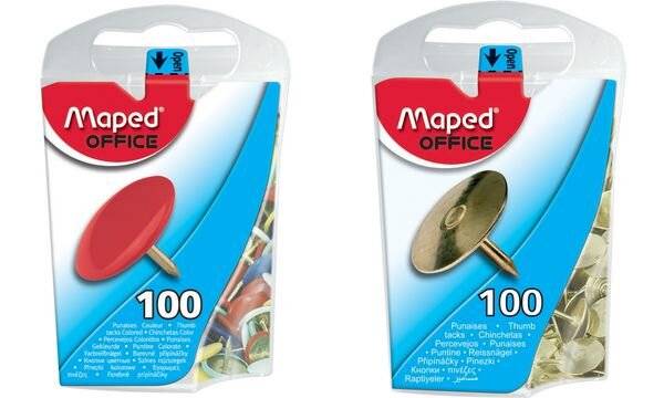 Maped Reißnägel, kunststoffüberzogen, Durchmesser: 10 mm (334174300)-2