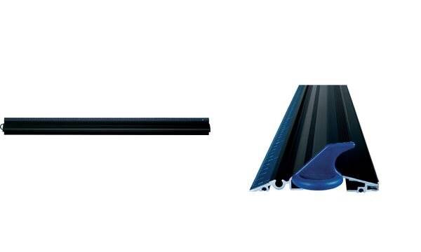 Schneidelineal Quadra eloxiertes Aluminium 100 cm schwarz/blau Blister-2