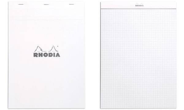 Notizblock White Nr. 18 A4 kariert 80 Blatt weiß-3
