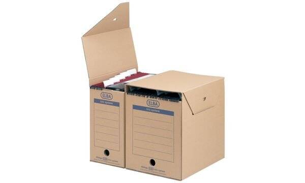 Archiv-Box Standard tric system 158x333x308mm Wellpappe naturbraun-1