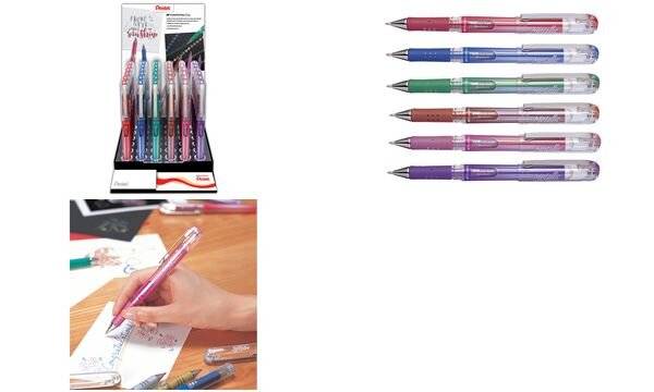Pentel Gel-Tintenroller K230, farbig sortiert, Display-1