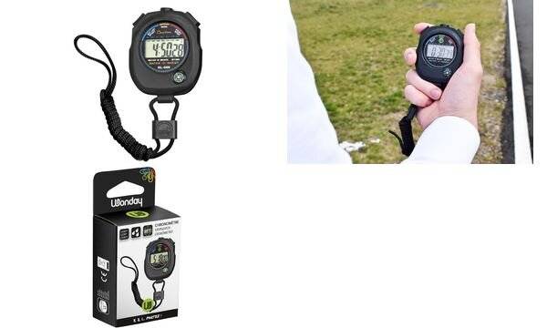 Wonday Stoppuhr mit Alarm, schwarz-1