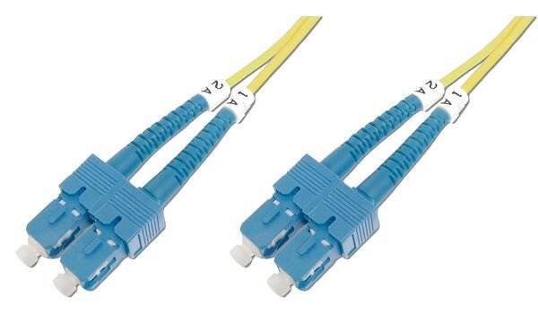 Digitus DK-2922-03 Glasfaser LWL Anschlusskabel 3.00 m Gelb [1x SC-Stecker - 1x SC-Stecker] 9/125 µ Singlemode OS2-5