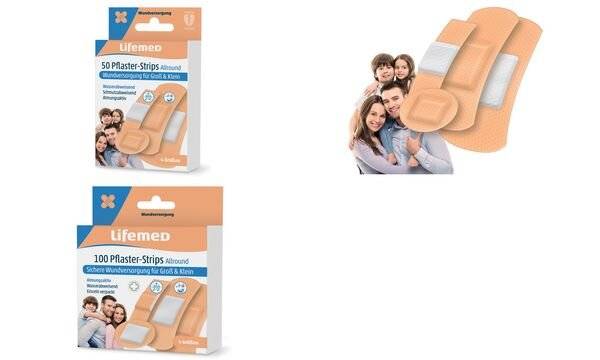 Lifemed Pflaster-Strips "Allround", hautfarben, 50er-1