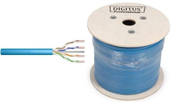 DIGITUS - CAT 6A U/UTP Datenkabel - Verlegekabel, 500 m, Simplex, Eca-3