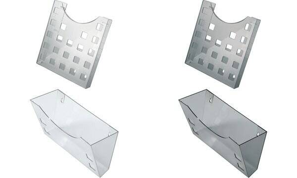 helit Wandhalter "the grid", grau-transparent (5161030)-2