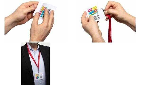 DURABLE - Namensschild - weiß (Packung mit 100)-10