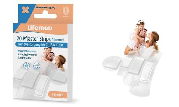 Lifemed Pflaster-Strips "Allround", halbtransparent, 100er (6499006)-0