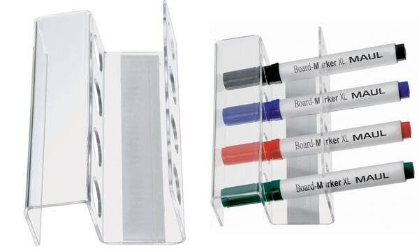 Stiftehalter Acryl für 4 Marker magnetisch-2