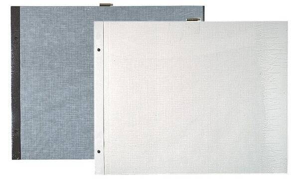 Einlagen für Schrauben-Fotoalbum 29x37cm VE=10 Blätter schwarz-1