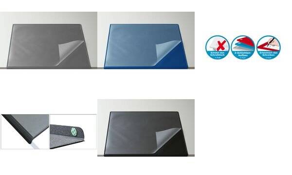 Läufer Schreibunterlage DURELLA Flexoplan DS, grau (5050325)-2