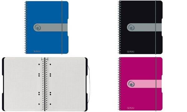 herlitz Collegeblock easy orga to go, A5, 80 Blatt, beere (11293776)