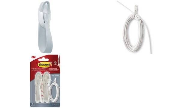 3M Command Kabelbündler, Größe: M, weiß-5