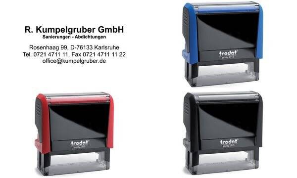 trodat Textstempelautomat Printy 4915 4.0, 7-zeilig, rot (62514871)