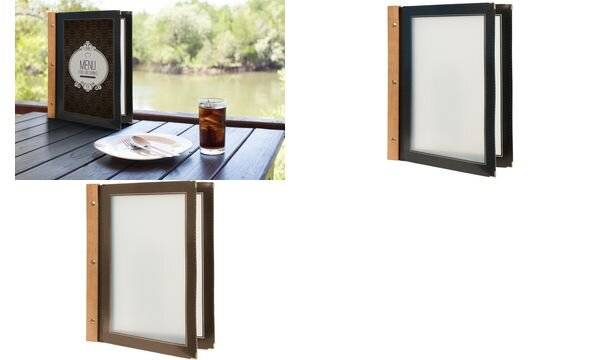 Securit Speisekarten-Mappe WOOD, DIN A4, braun-1