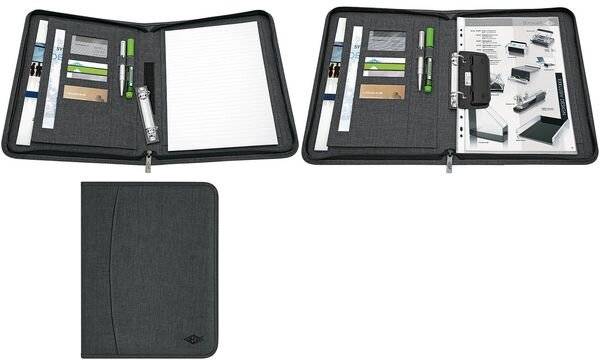 Ringbuchmappe College A4 Polyester 2 Ringe schwarz-4