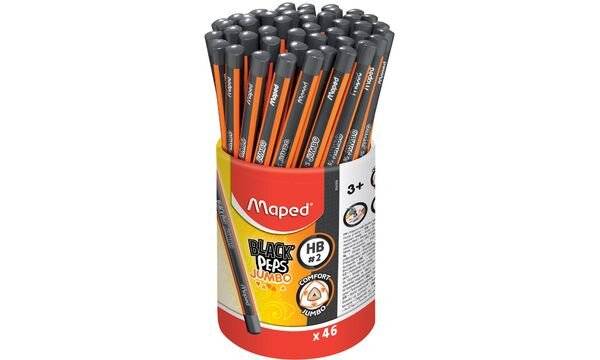 Maped Bleistift BLACK'PEPS JUMBO, Härtegrad: HB, 46er Köcher (82068776)-2