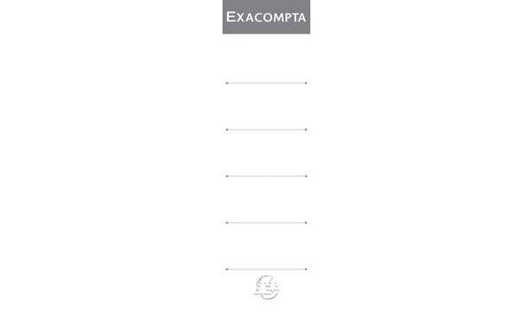 EXACOMPTA Ordnerrücken-Etiketten, 28 x 185 mm, weiß-1