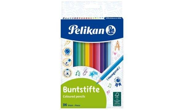 Pelikan Dreikant-Buntstifte dünn, 36er Kartonetui