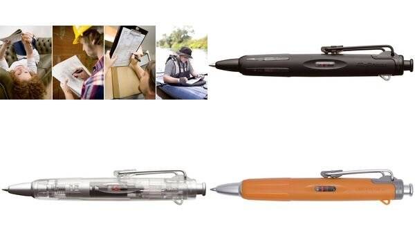 Tombow Druckkugelschreiber "AirPress Pen", orange/silber (1230070)