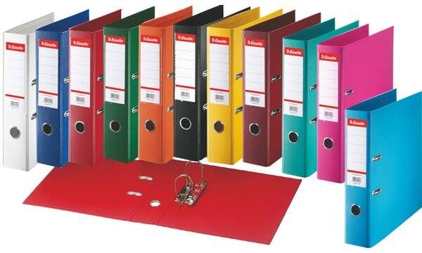 Esselte Plastik-Ordner Standard, DIN A4, 75 mm, sortiert (80624177)-0