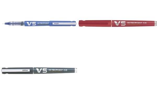 PILOT Tintenroller V5 Hi-Tecpoint, nachfüllbar, schwarz (5045251)