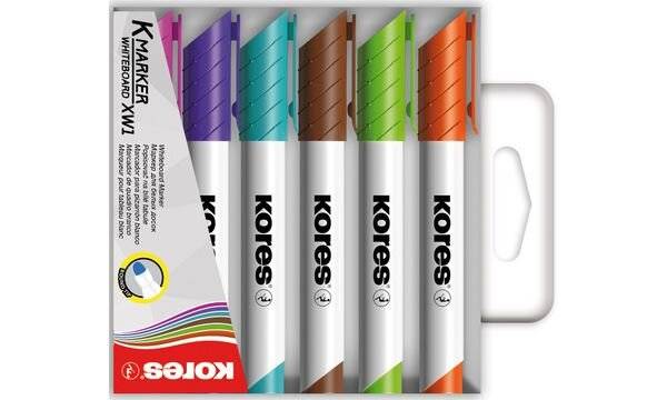 Kores Whiteboard-Marker K MARKER XW2, Keilspitze, 6er Etui-1