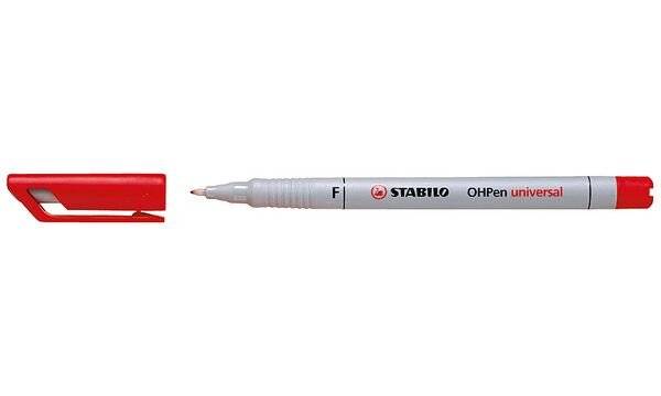 STABILO Folienstift 852 OHPen universal F non-permanent 852-40 Rot-3
