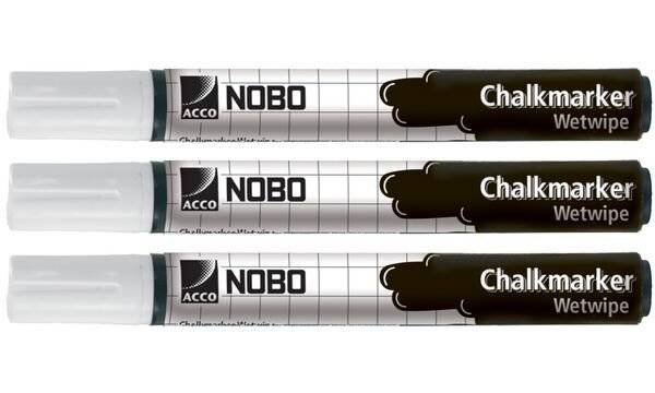 nobo Kreidemarker, nass abwischbar, weiß (5532374)-1
