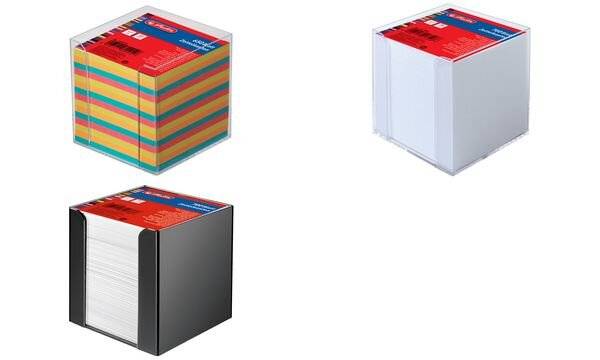herlitz Zettelbox, Kunststoff, 90 x 90 mm, glasklar - 10410801 - 1 Stück-0