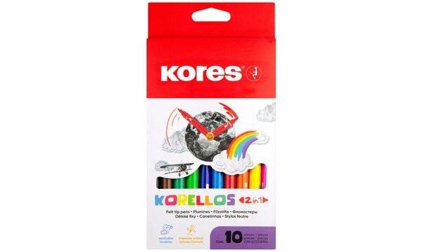 KORES - FS29021 - Multi - 110 Farben - Mehrfarbig - Pinselspitze - 1,2 cm - Mehrfarbig-1