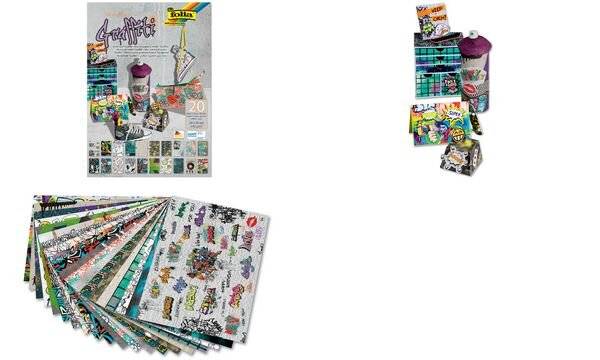 folia Motivblock "Graffiti", 240 x 340 mm, 20 Blatt (57905027)-0
