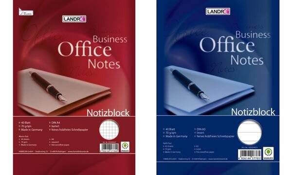 LANDRÉ Landré Notizblock Business Office Notes DIN A5 liniert 40 Bl.-2