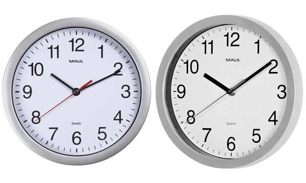 Wanduhr MAULrun 25cm silber-2
