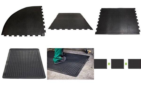 Arbeitsplatzmatte YOGA LOCK Basic schwarz B90xT120 cm Mittelstück - Artikel: 7830501829-4