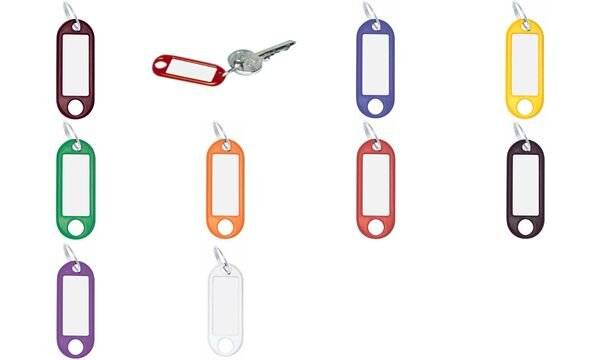 WEDO Schlüsselanhänger 262801801 mit Ring 18mm sw 100 St./Pack.-0