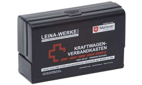Leina KFZ-Verbandkasten Star II, Inhalt DIN 13164, schwarz-1