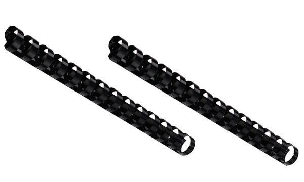 GBC Plastikbinderücken, DIN A5, 14 Ringe, 12 mm, schwarz (5900010)-2