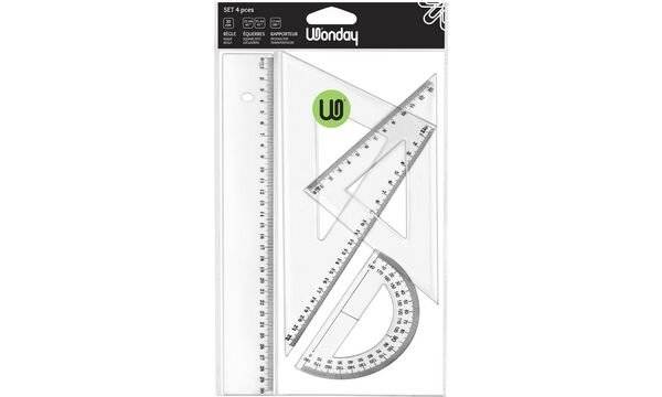 Wonday Geometrie-Set ECO, 4-teilig, transparent (61450041)-0