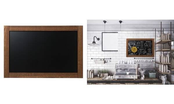 Bi-Office Kreidetafel, braun, rustikal, 1.200 x 900 mm-1