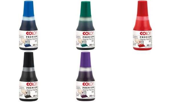 COLOP Stempelfarbe "801", für Stempelkissen, 25 ml, blau-1