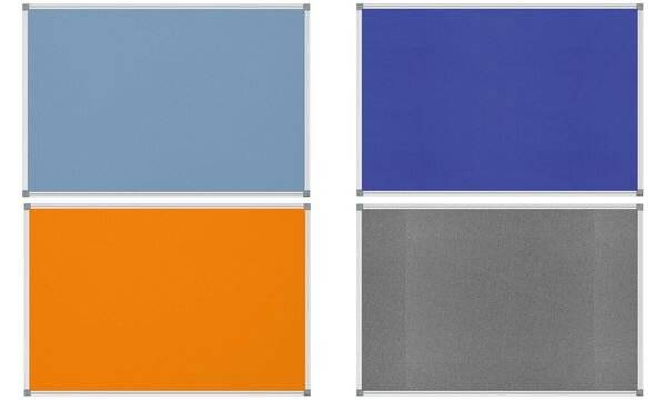 Pinnboard MAULstandard, 6444234 90x120cm Textil hellblau-2