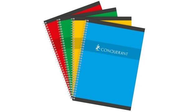 CONQUERANT SEPT Spiralbuch, DIN A4, kariert, 90 Blatt (332195500)-1